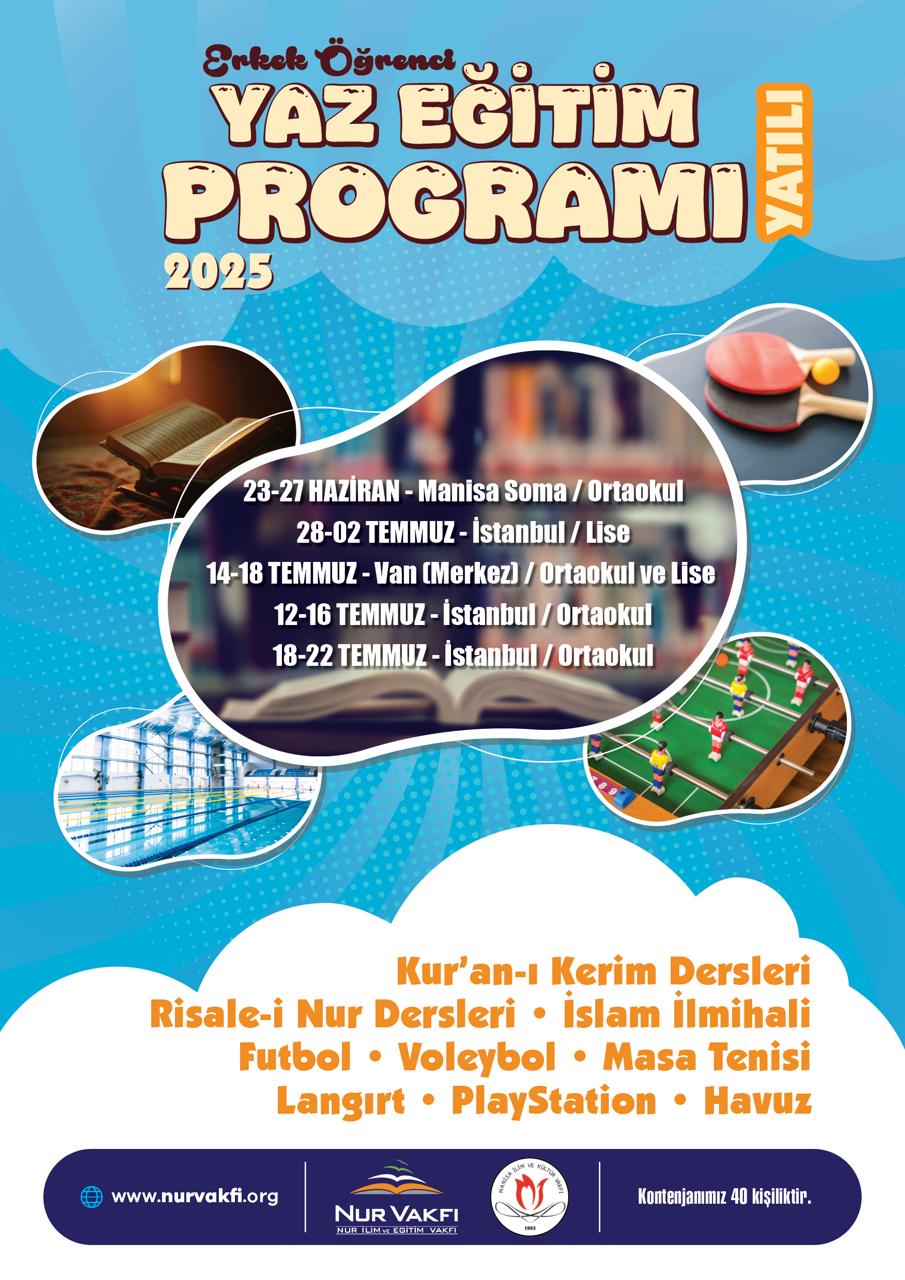 Erkek Öğrenci Yatılı Eğitim Programı 2025